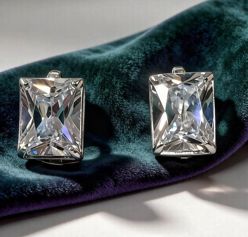 Ювелирные серьги из серебра 925 пробы