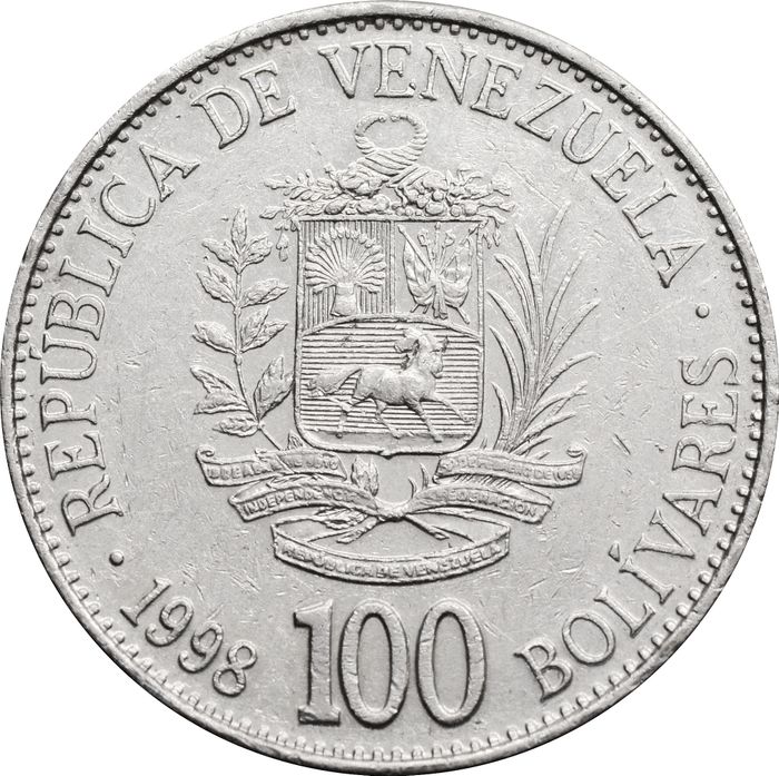100 боливаров 1998 Венесуэла