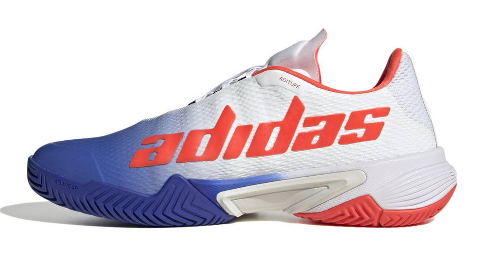 Мужские кроссовки теннисные Adidas Barricade M - lucid blue/core black/solar red