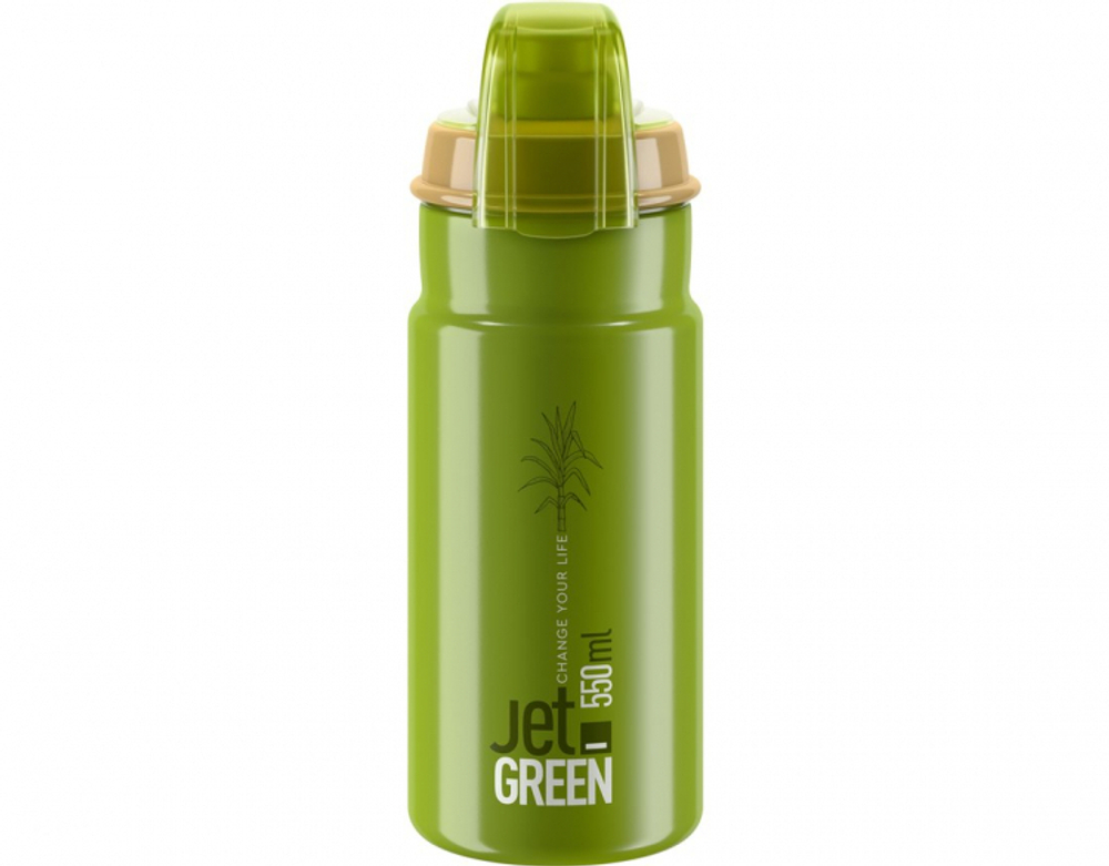Фляга Elite, 550 мл JET GREEN PLUS, зеленый,  с крышкой EL0201101