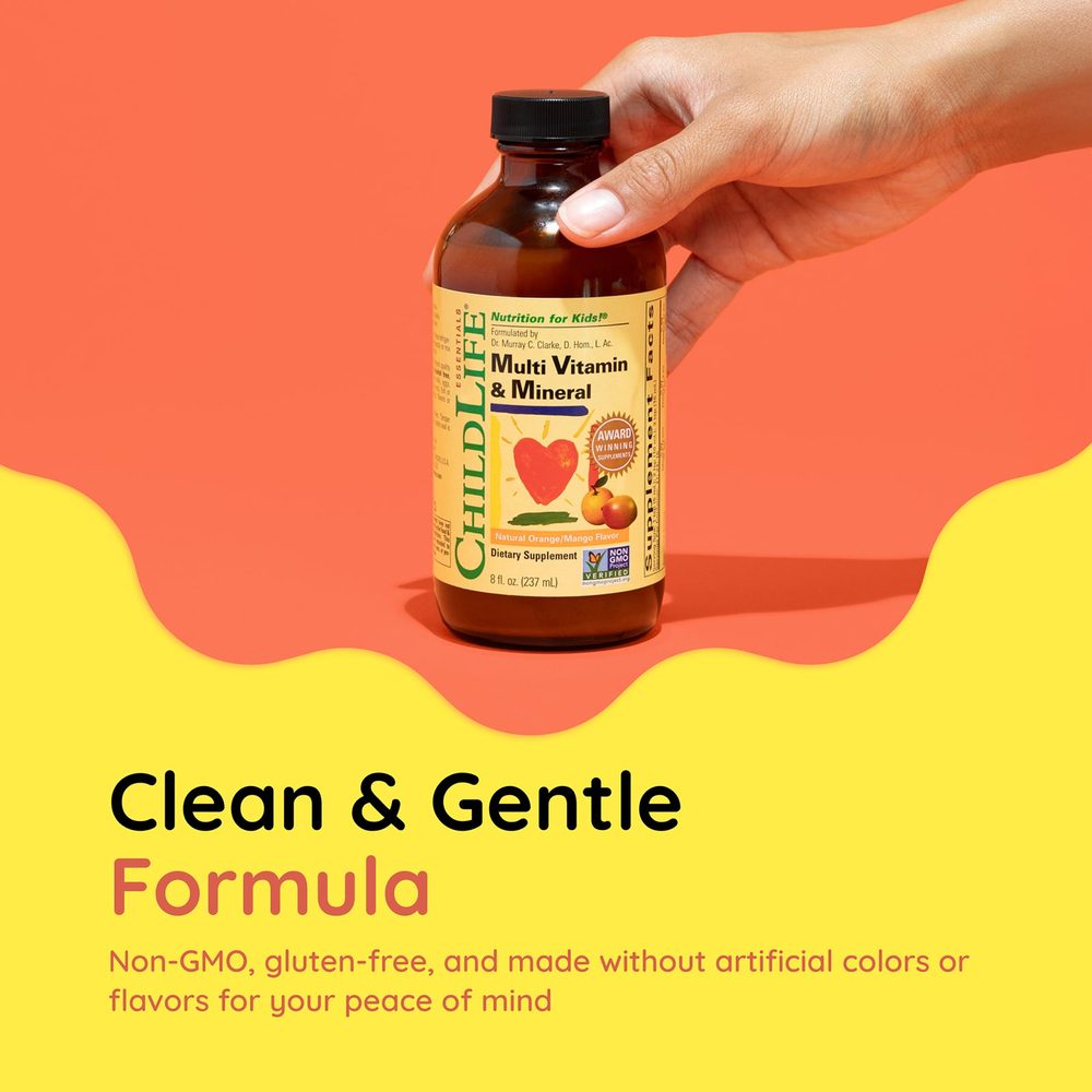ChildLife Essentials, мультивитамины и минералы, натуральный вкус апельсина и манго, 237 мл (8 жидк. унций)