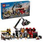 Конструктор Лего Сити Автомобильная свалка | LEGO City Scrapyard with Cars 60472 — 871 деталь (7+)