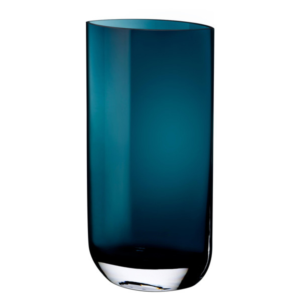 Ваза 40см Nude Glass Лезвие бирюзовая