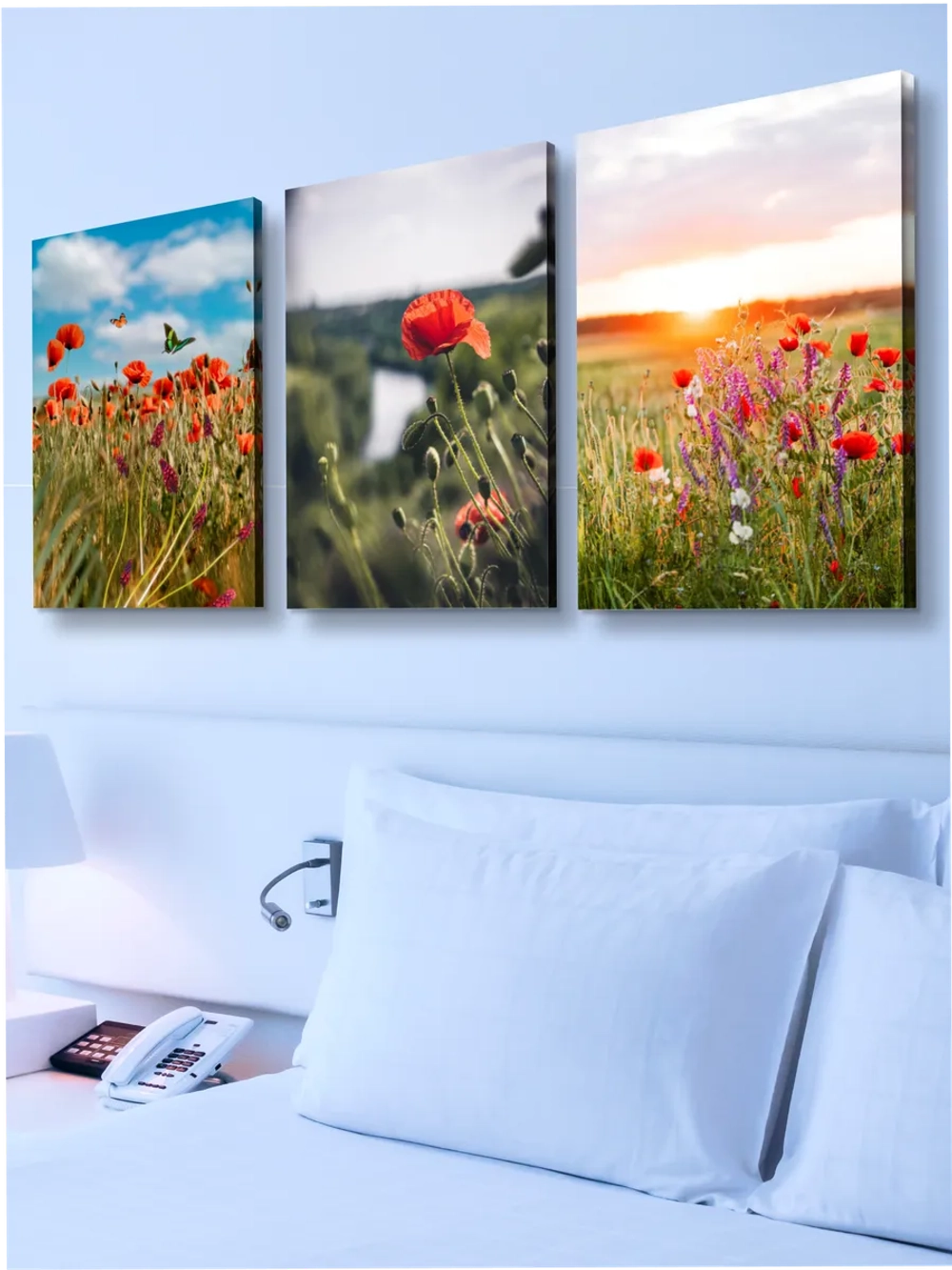 Картина Алые сияния модульная 50x70см 3шт.