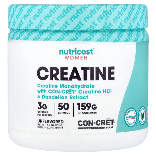 Nutricost, креатин для женского здоровья, без вкусовых добавок, 159 г (5,7 унции)