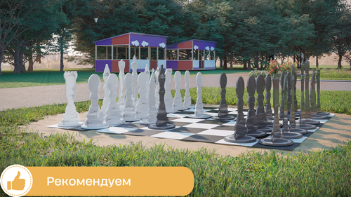 Шахматные фигуры напольные "Гигантские" 79 см