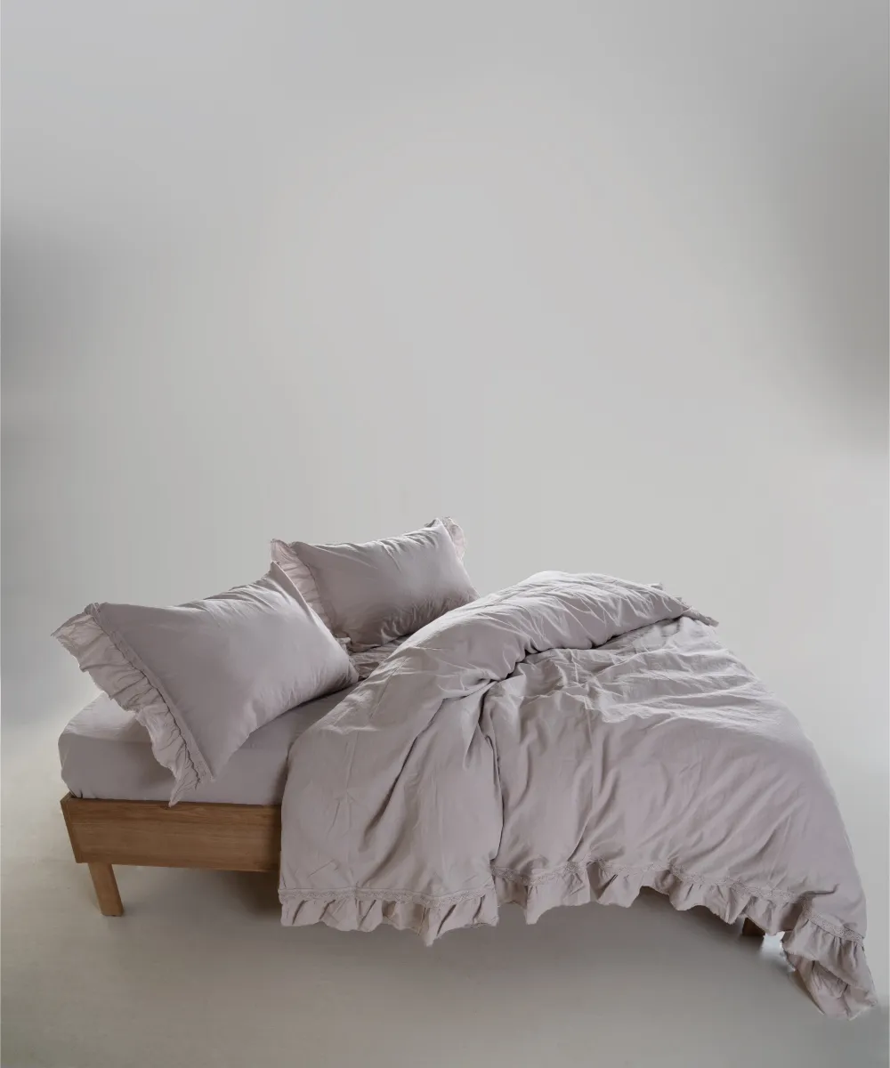 Lımasso КПБ 4 пр. Francessa Opal Grey пододеяльник 200*220, простынь 240*260, наволочки 50*70 2шт — фото 3