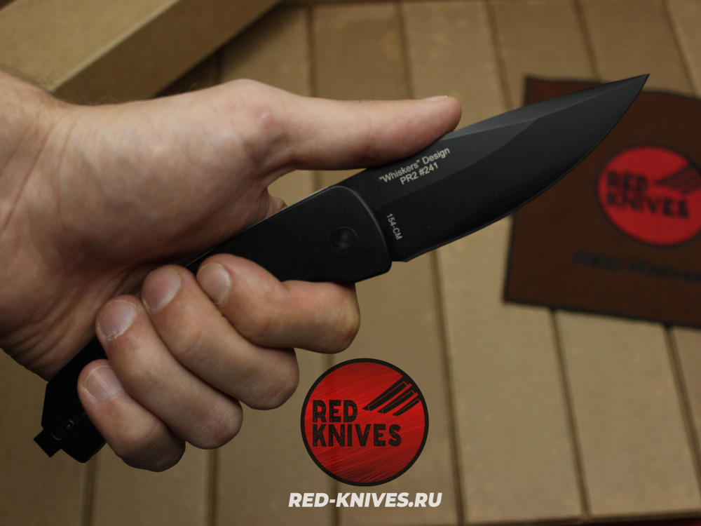 Нож Pro-Tech Magic 2 Whiskers Knives - клинок черный RK/Н8
