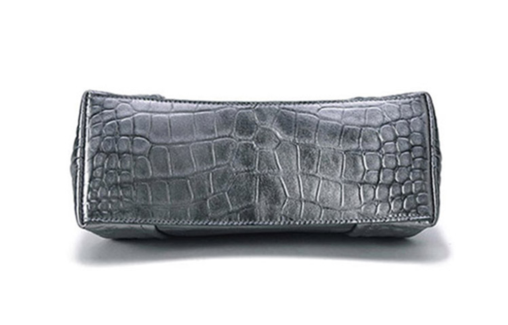 Balenciaga Editor Clutch Xs Silver Metallized