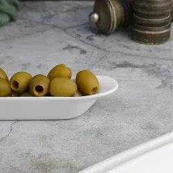 Блюдо овальное 20,5*3,5 см h2,8 см для закусок, оливок белое фарфор P.L. Proff Cuisine [6]