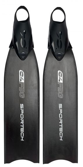 Ласты C4 Carbon Sportech Rubber FBG стеклопластик черный