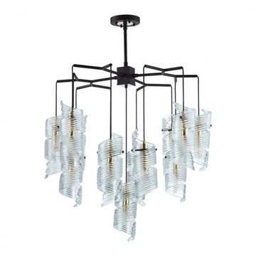 Подвесная люстра 13*E14 5439/13 черный/золотой Fusilli Odeon Light Exclusive