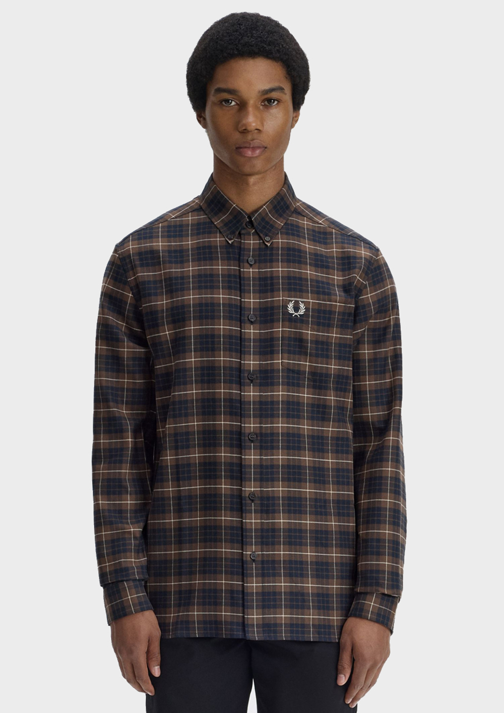 Рубашка FRED PERRY Brushed Twill Tartan Shirt