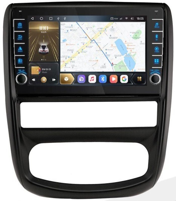 Магнитола для Renault Duster 2010-2015, Nissan Terrano 2014+ - Kuberg OL-9995 (кнопки и крутилки), Android 12, Быстрая, CarPlay, 4G SIM-слот