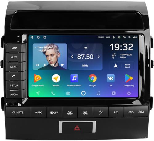 Магнитола для Toyota Land Cruiser 200 2012-2015 (климат на ШГУ) - Teyes CC2 PLUS монитор 9" QLED, Android 10, Быстрая, SIM-слот