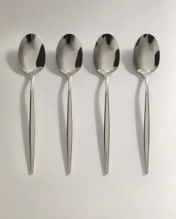 ZARA HOME ЛОЖКА ДЛЯ КОФЕ С ТОНКОЙ РУЧКОЙ (НАБОР ИЗ 4 ШТ.)