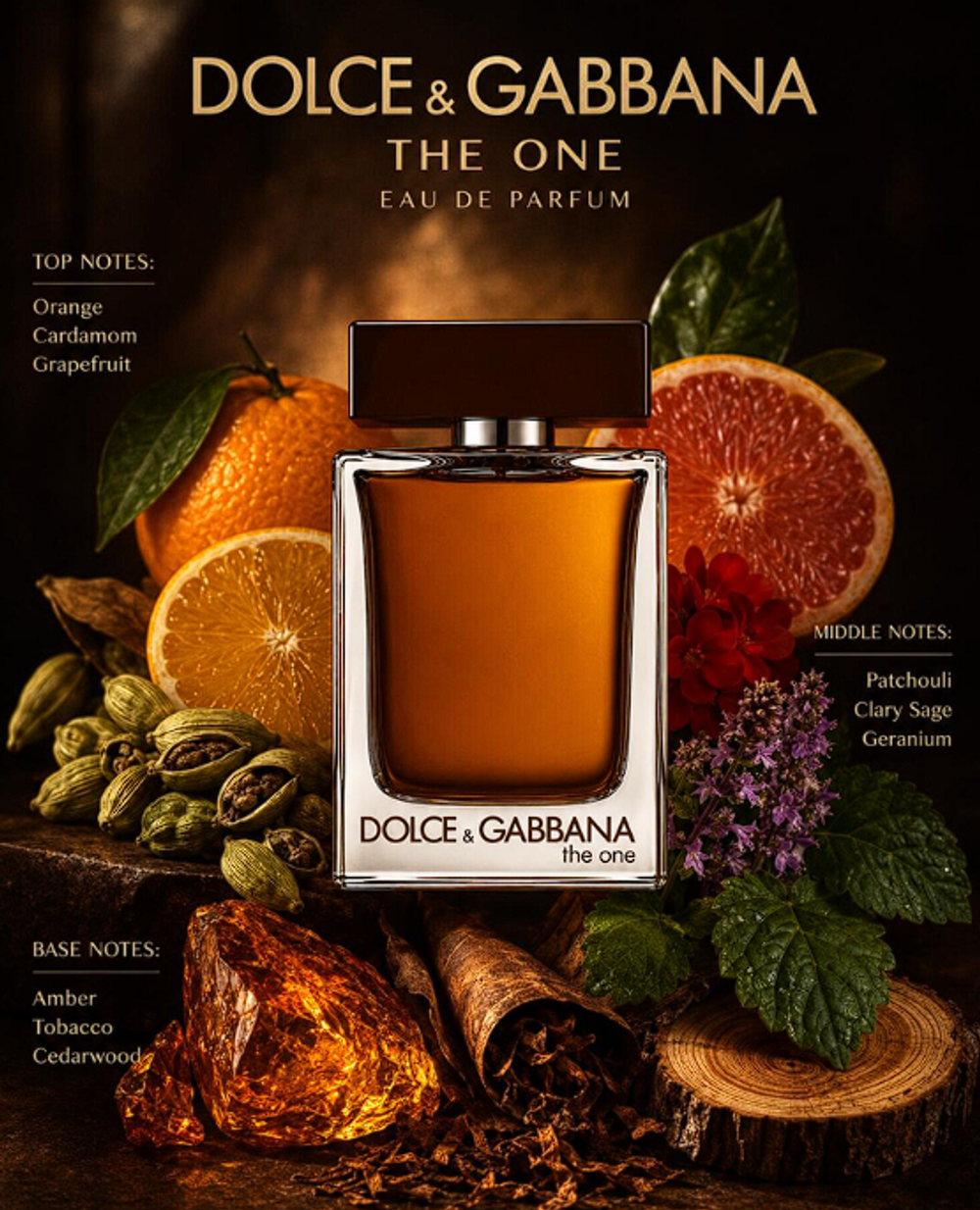 The One Pour Homme Eau de Parfum Dolce&Gabbana 100ml (duty free парфюмерия)