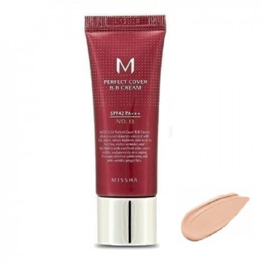 BB крем с идеальным покрытием Missha Perfect Cover BB Cream SPF42/PA++ №13