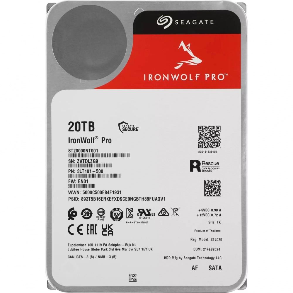 Жесткий диск Seagate SATA-III 20TB ST20000NT001 3.5"