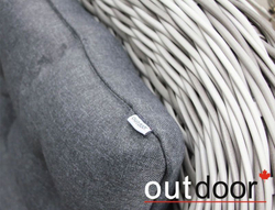 Комплект мебели из ротанга OUTDOOR Касабланка (3-местный диван, 2кресла, стол), ш/п, светлый микс