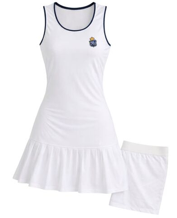 Теннисное платье Monte-Carlo Country Club MCCC Patch - white