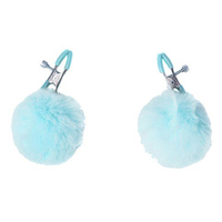 Зажимы на соски с голубыми меховыми шариками Lola Games Party Hard Clamps Angelic Blue 1140-04lola