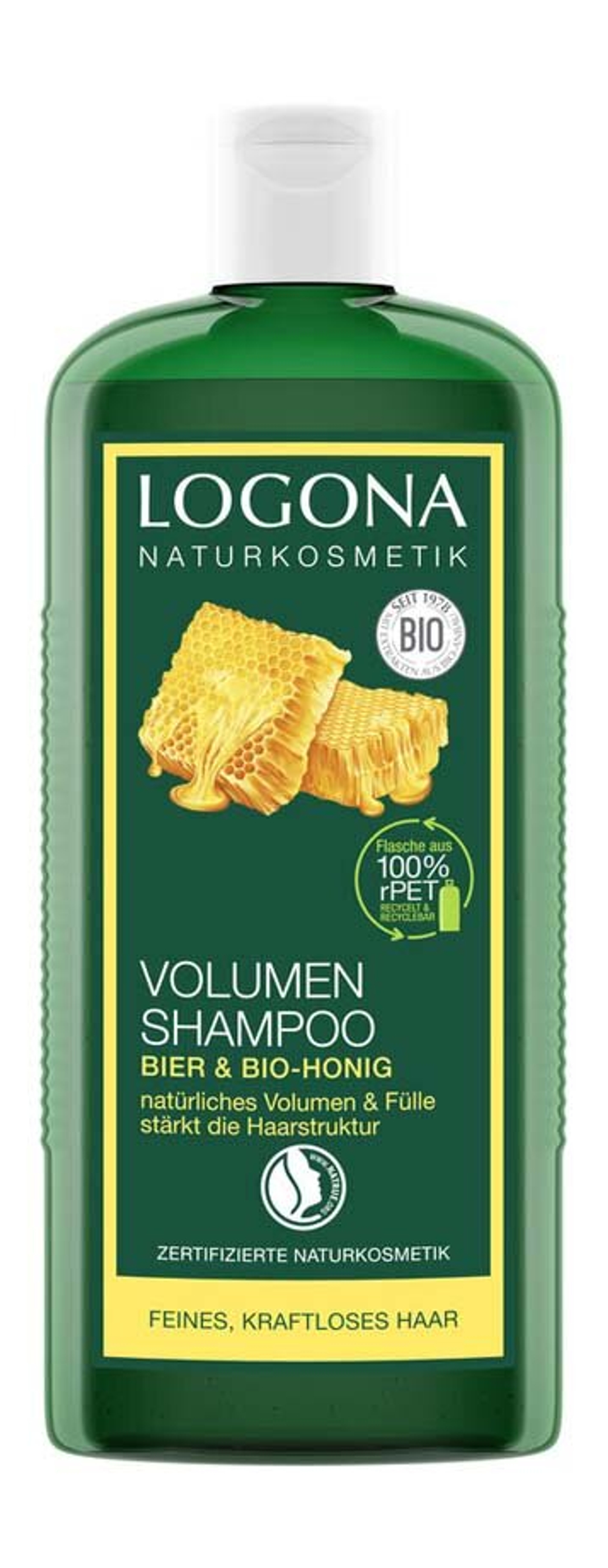 Шампунь Volume Beer Honey Logona, 250 мл
