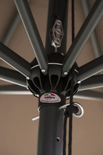Зонт профессиональный 3х4 м Scolaro Napoli Standard, антрацит, черный