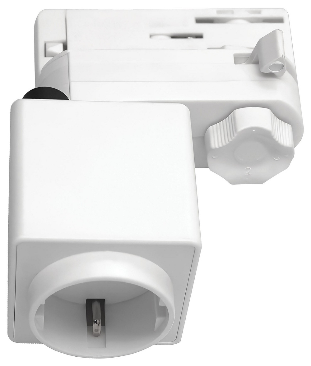 Розетка с заземлением на треке Lightstar Quattro 594006-WSA