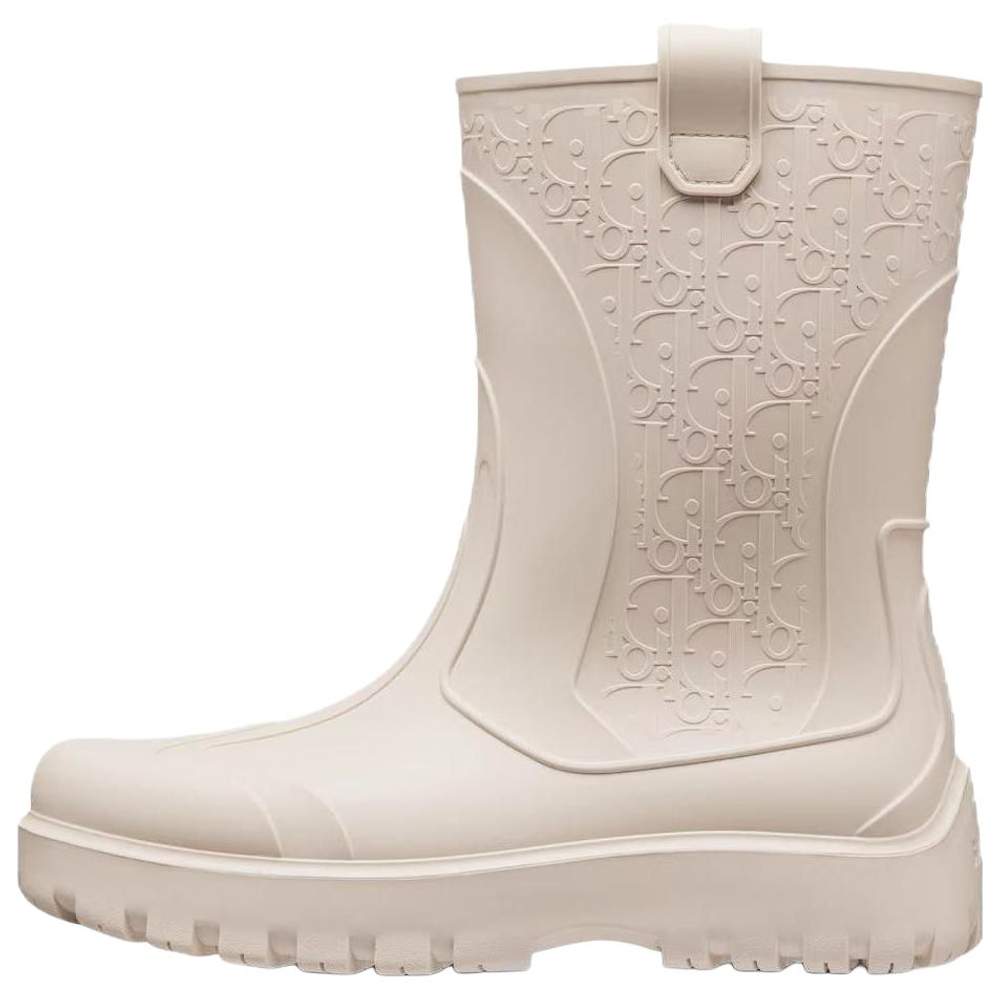 DIOR Garden Rain Boots Men"s Ecru