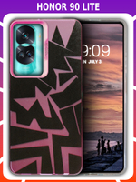Дизайнерский чехол из пластика для HONOR 90 LITE с усиленной защитой камеры и глянцем