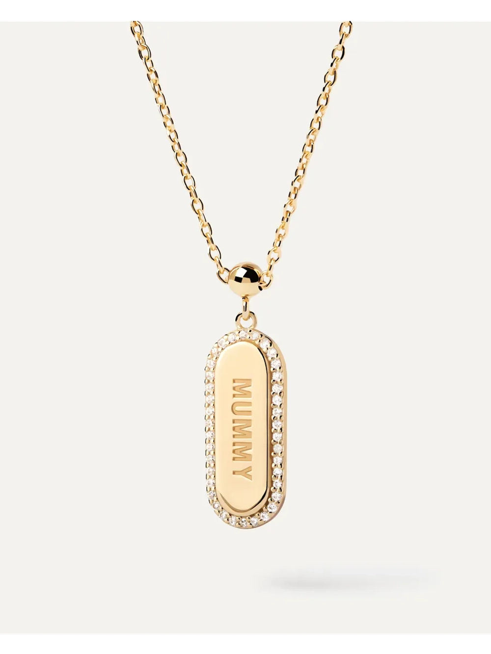 Подвеска-шарм женская PDPaola Mummy Sparkly серебро 925 пробы покрытое золотом 750 пробы CH01-106-U