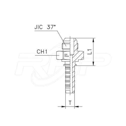 Фитинг DN 10 JIC (Ш) 3/4
