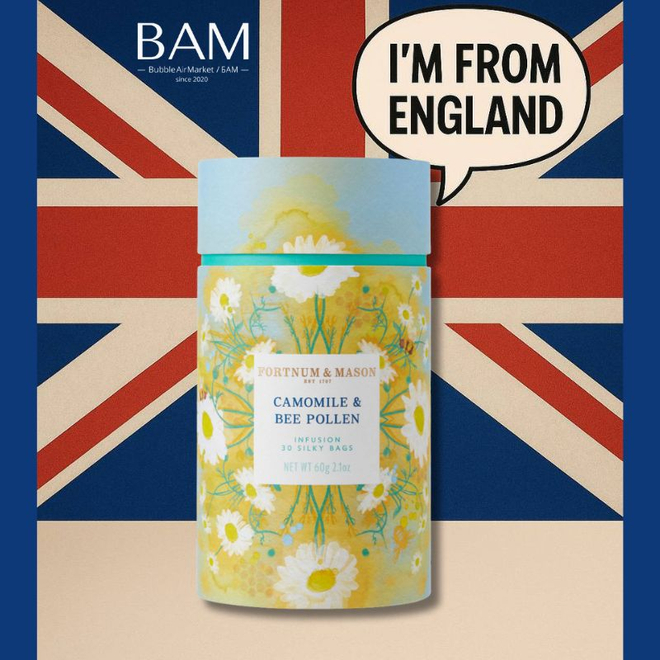 Чай Fortnum&Mason Camomile and Bee Pollen Infusion в пакетиках, 30шт, 60г