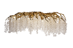 Люстра круглая 100x40см Garda Decor Tenera золотая