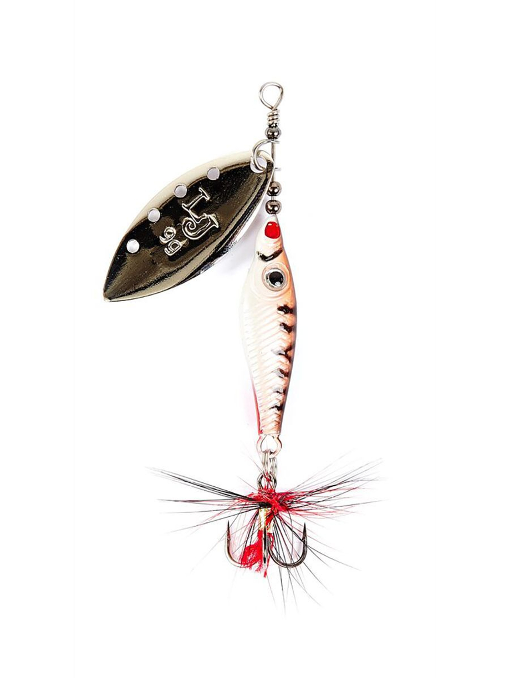 Блесна вращающаяся Lucky John TRIAN BLADE LONG 6.0г 004