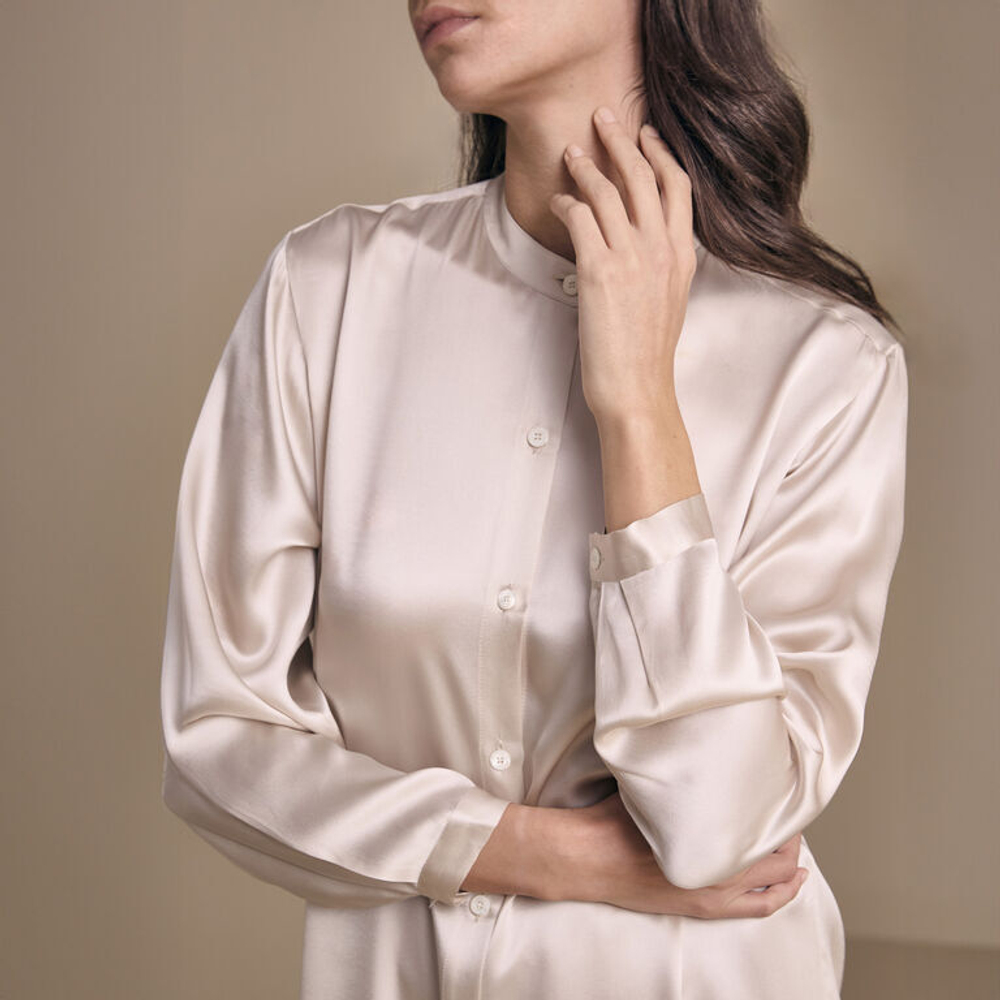 Ночная рубашка длинная Frette Cascade Champagne (S)