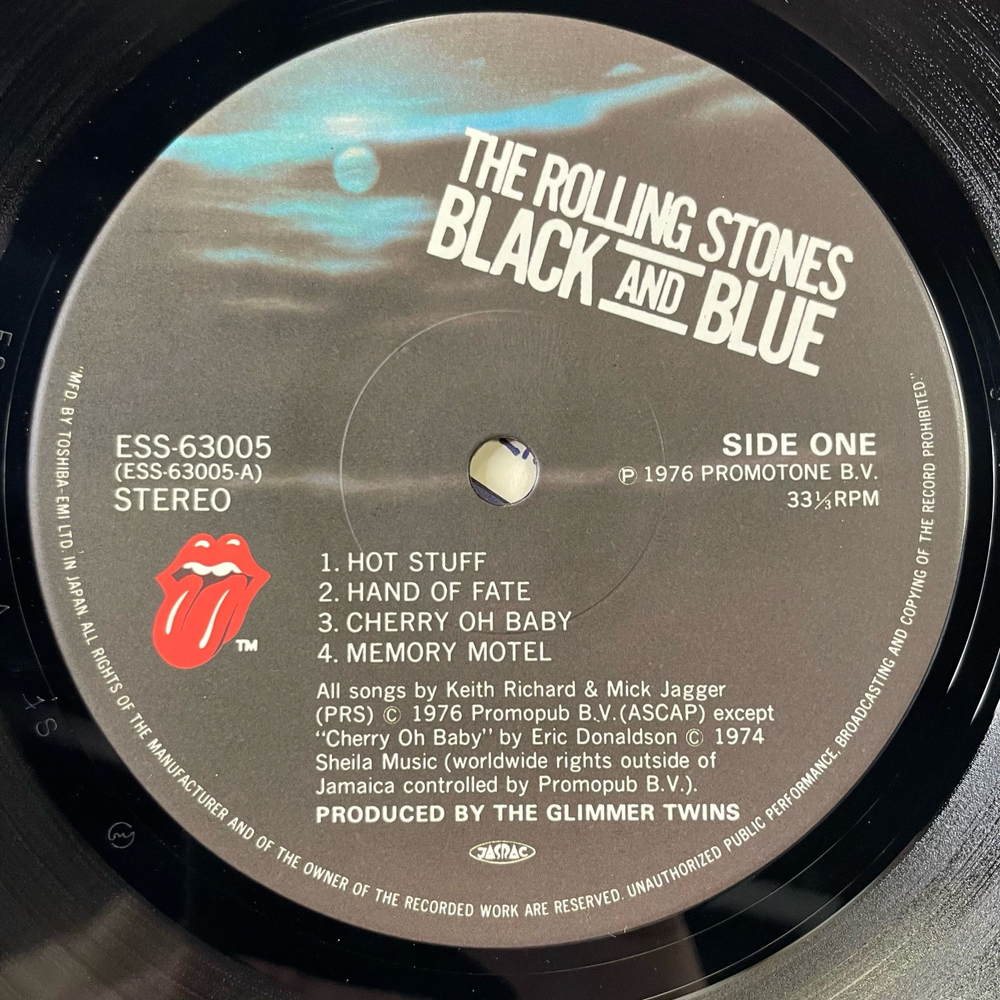 Винтажная виниловая пластинка LP The Rolling Stones Black And Blue (Япония 1979) (Без Оби)