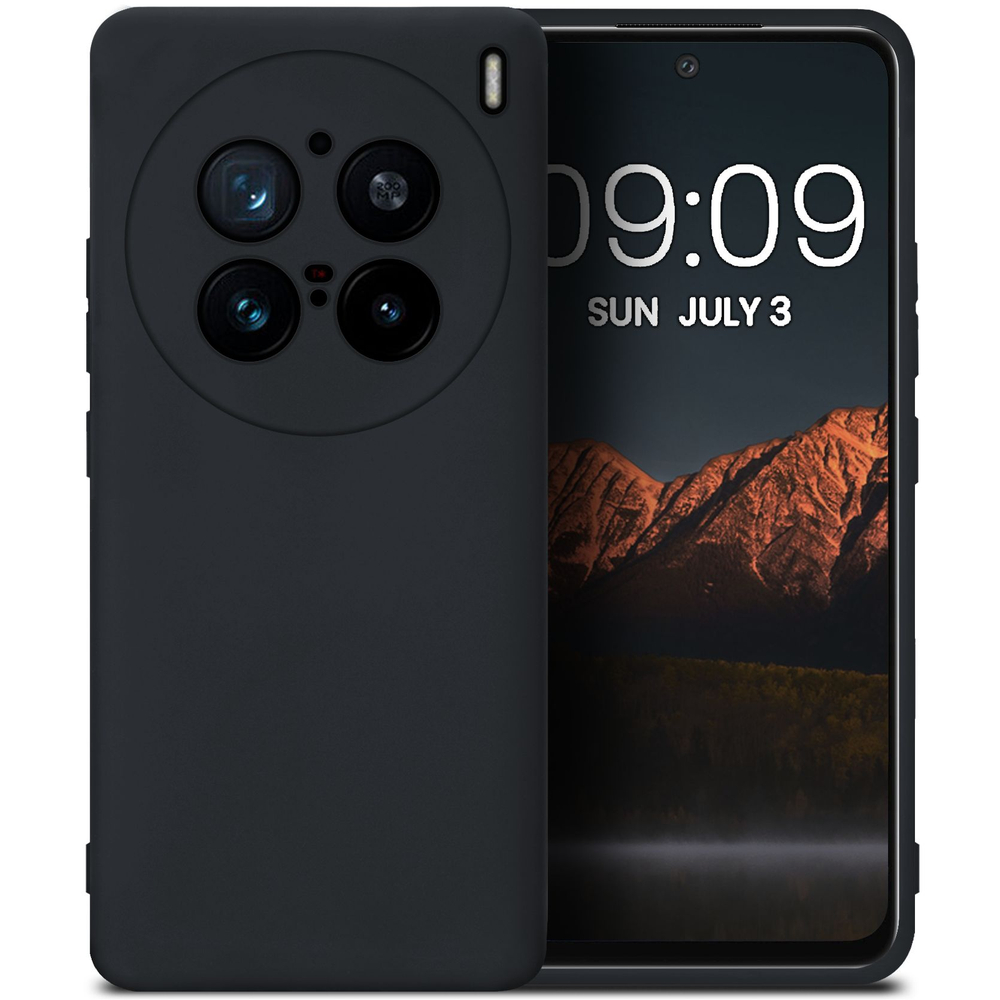 Мягкий Soft Touch чехол из силикона для VIVO X200 PRO с бархатной подкладкой