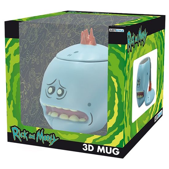 3D кружка с крышкой Rick & Morty, Рик и Морти. Mr. Meeseeks 450 ml ABYMUG675