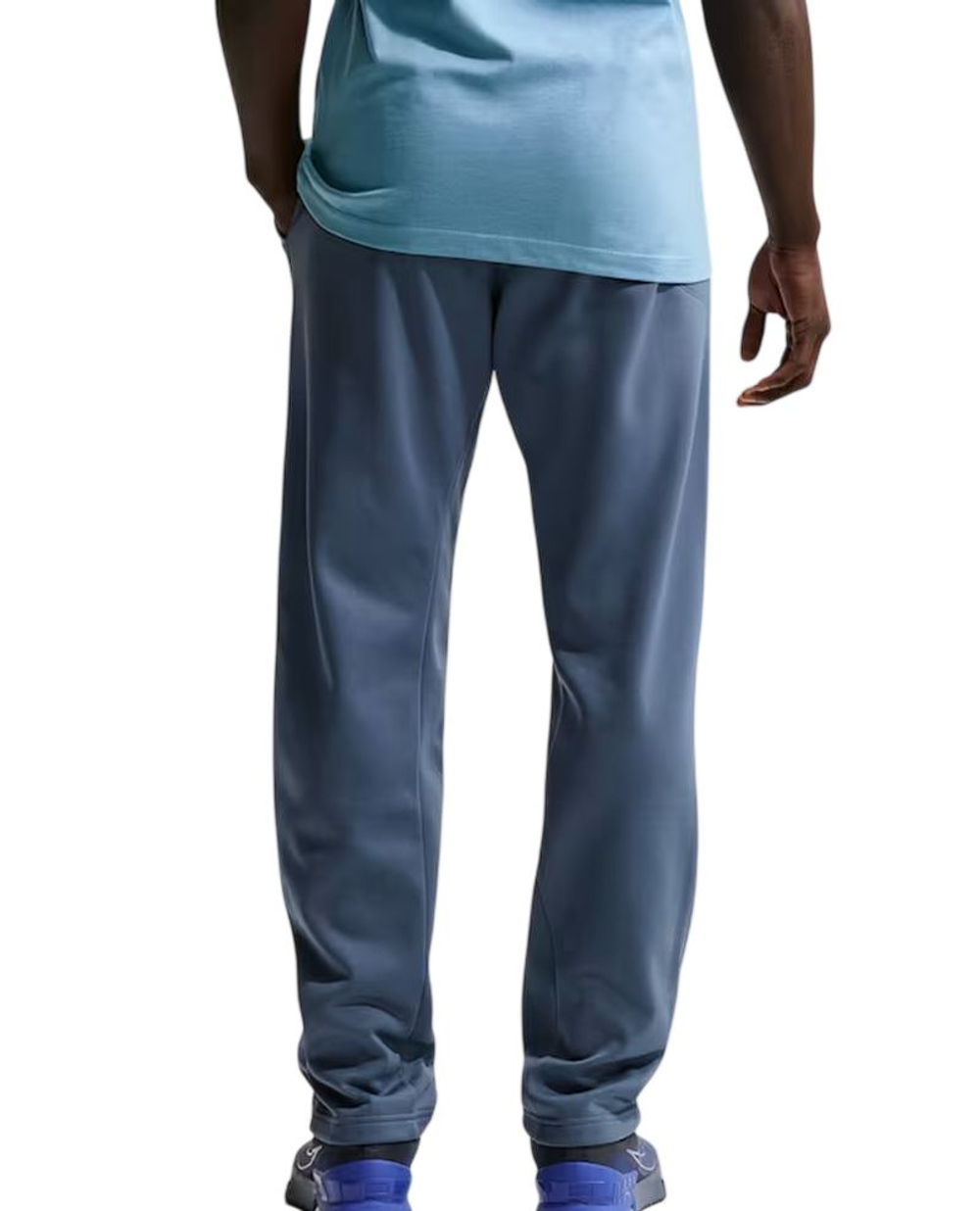 Теннисные брюки Nike Therma-FIT Open Hem Fitness - diffused blue/diffused blue/black
