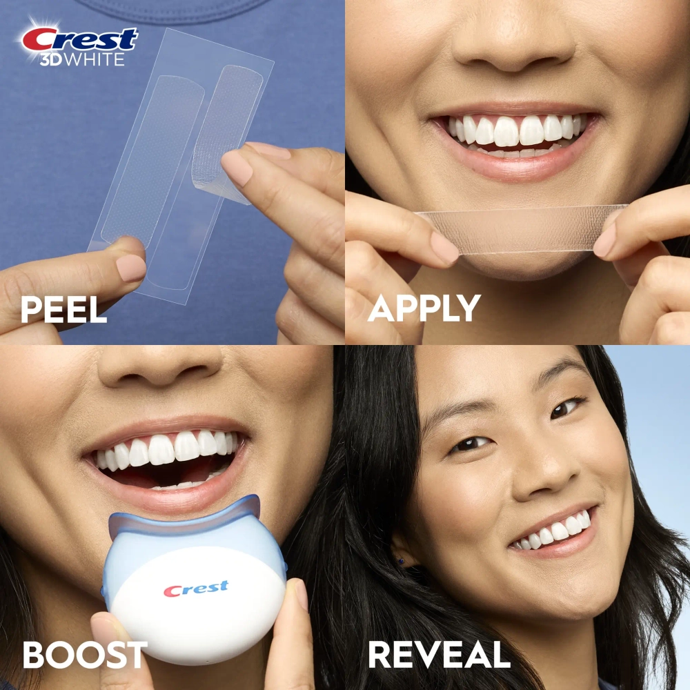 Crest 3D Whitestrips Professional Express White Plus LED Light Отбеливающие полоски для зубов: до 10 тонов за 19 дней