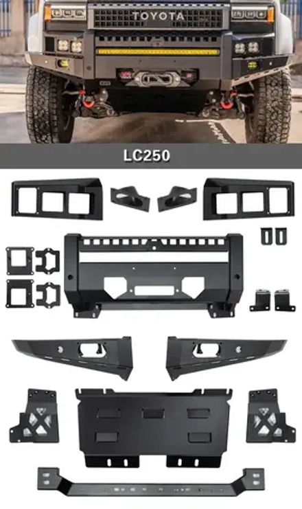 Крепление под лебедку для Toyota Land Cruiser Prado 250 LC250 Крузак Тойота кронштейн лебедки