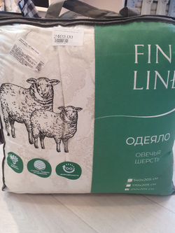 Одеяло "Fine Line" Ideal 210/205 овечья шерсть