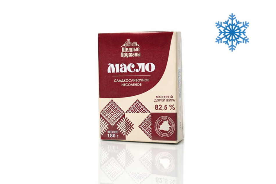 Масло шоколадное сладкосливочное 82,5% 180 гр, Щедрые Пружаны