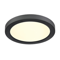 7788/12L MITRA LED SN 537 Светильник пластик/белый/черный LED 12Вт 3000/4000/6500К D170 IP44 CCT/датчик движения NEBULA BLACK
