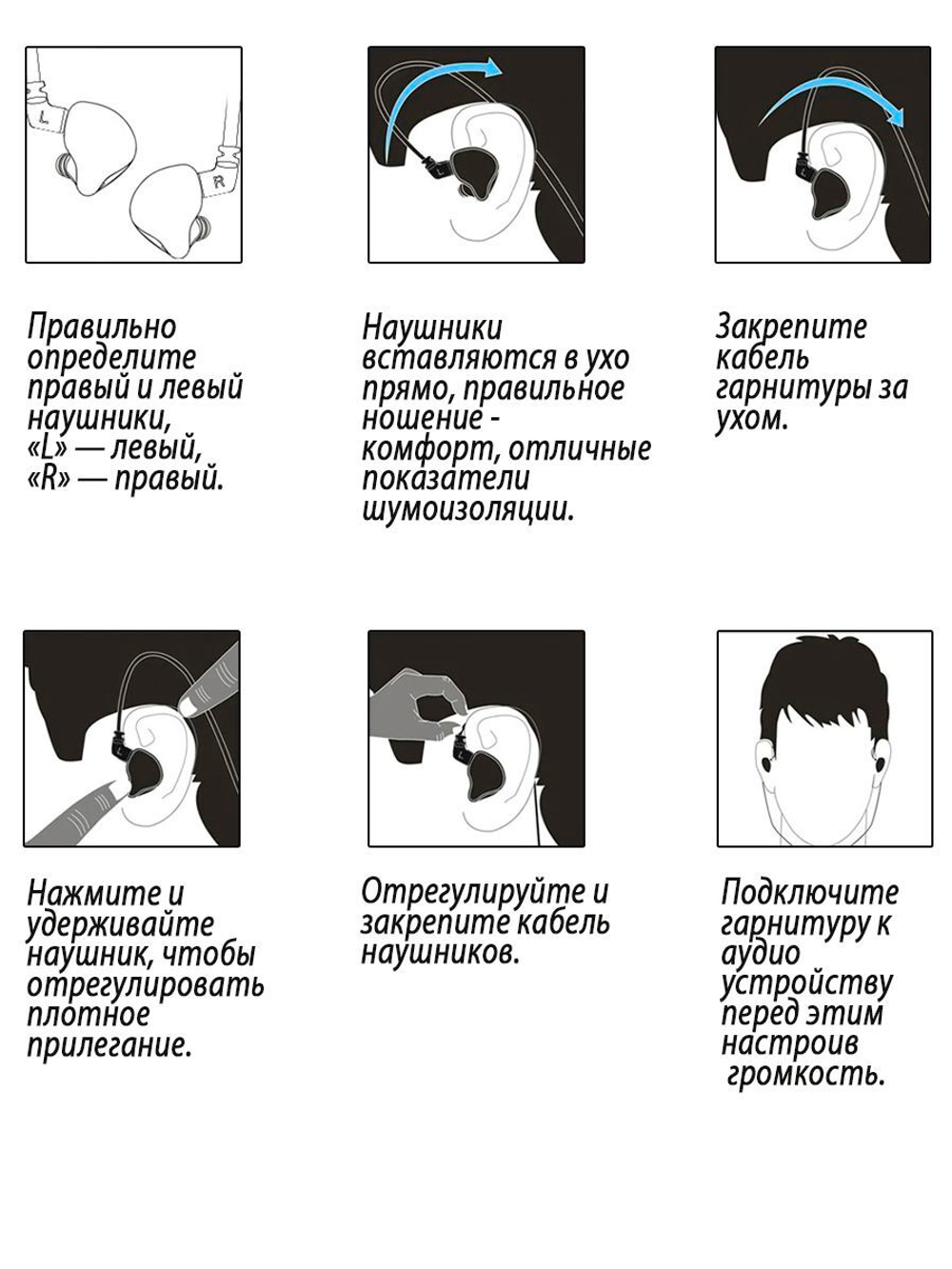 Наушники KZ D-FI tuning version with mic