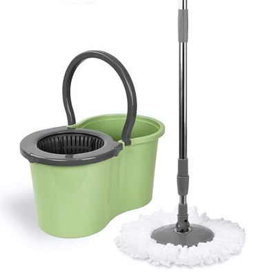 Набор для уборки СПИН МОП (SPIN MOP) 16л. (ведро с отжимом + швабра + насадка) цвет оливковый