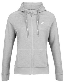 Женская Кофта теннисная Babolat Exercise Hood Jacket Women - серый