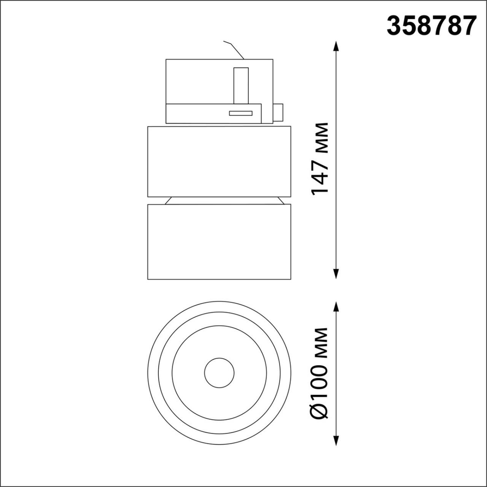 358787 PORT NT21 271 черный Трехфазный трековый светодиодный светильник IP20 LED 25W 4000K 2200Лм 100-265V GRODA